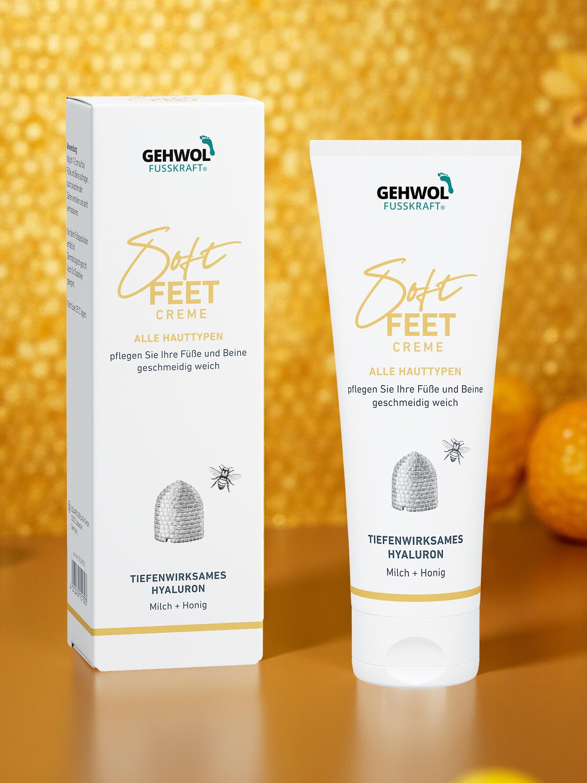 GEHWOL FUSSKRAFT Soft Feet Creme mit Milch & Honig 125 ml