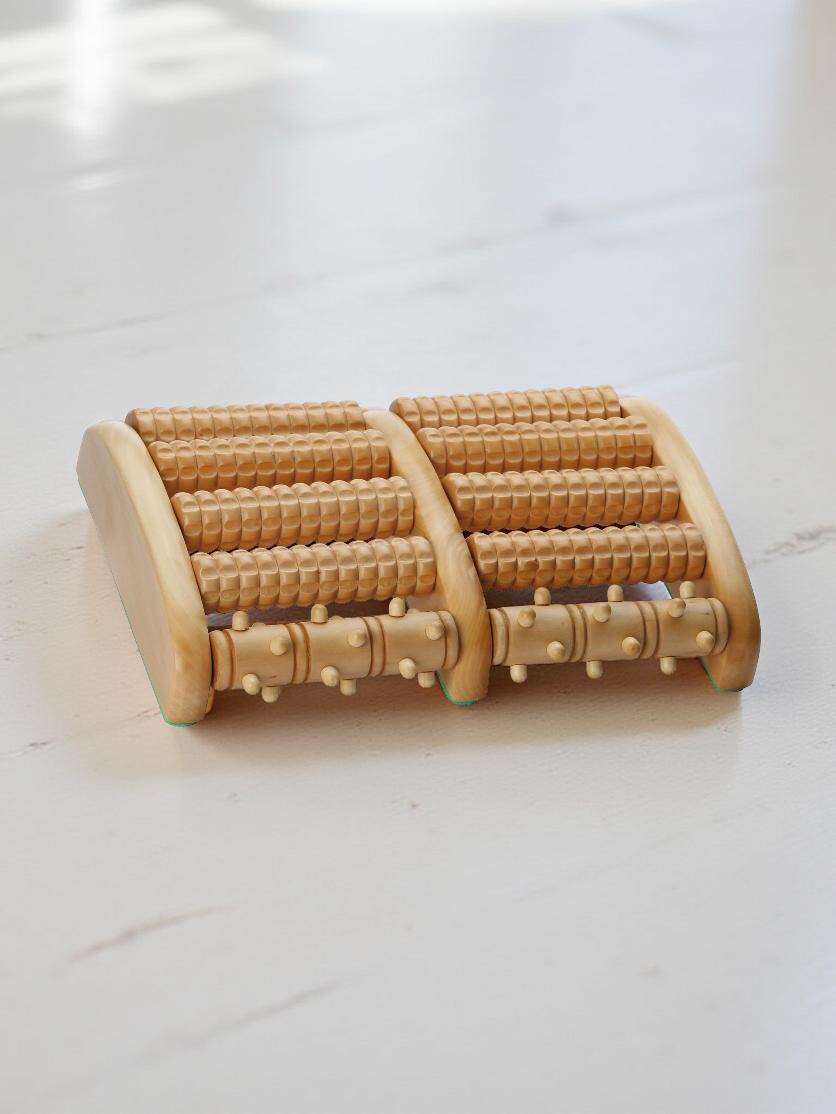 Fußmassageroller, 5 Rollen pro Seite