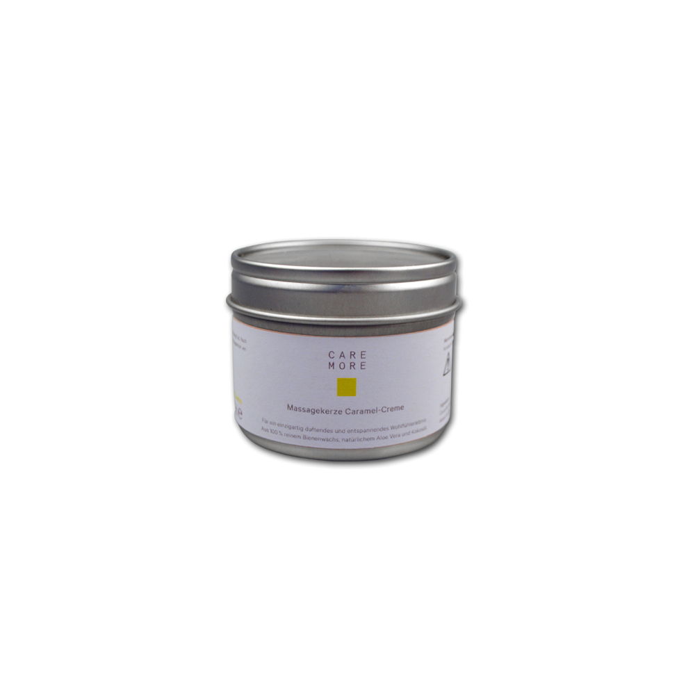 CARE MORE Massagekerze 50 ml Caramel-Creme