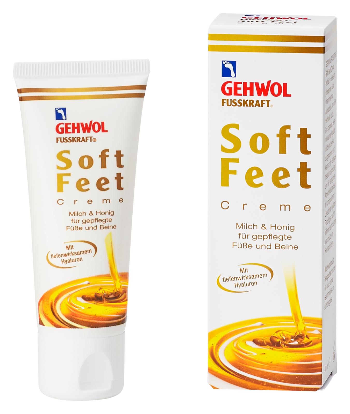 🔷 GEHWOL FUSSKRAFT Soft Feet Creme mit Milch & Honig 125 ml