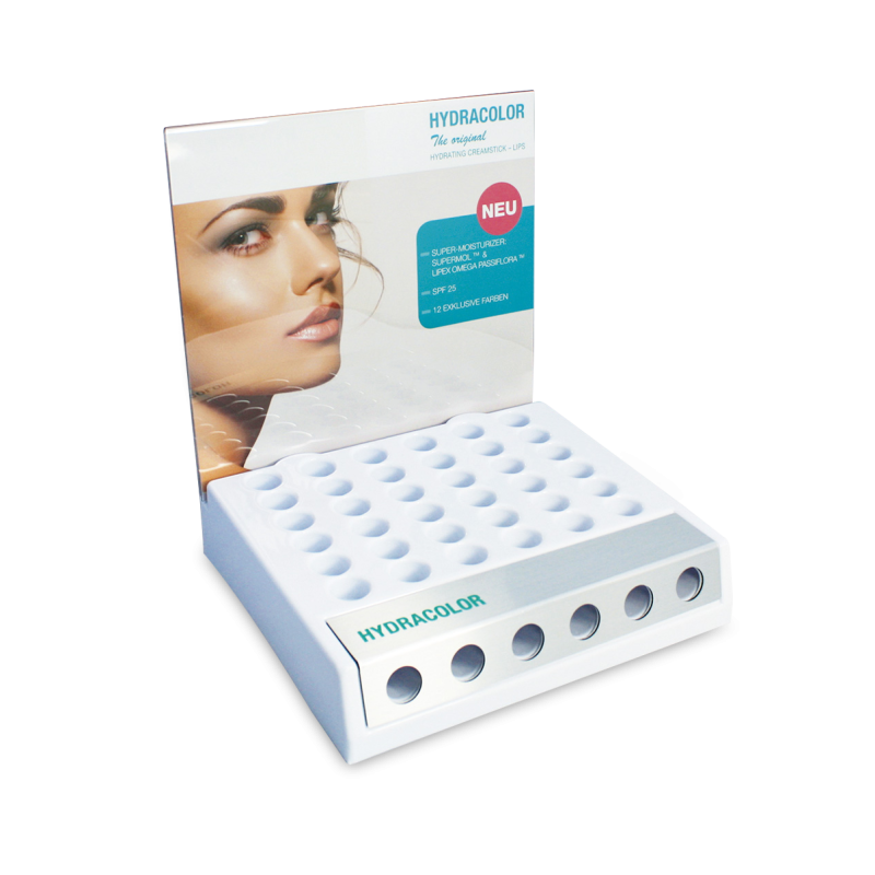 HYDRACOLOR Display aus Acryl, leer