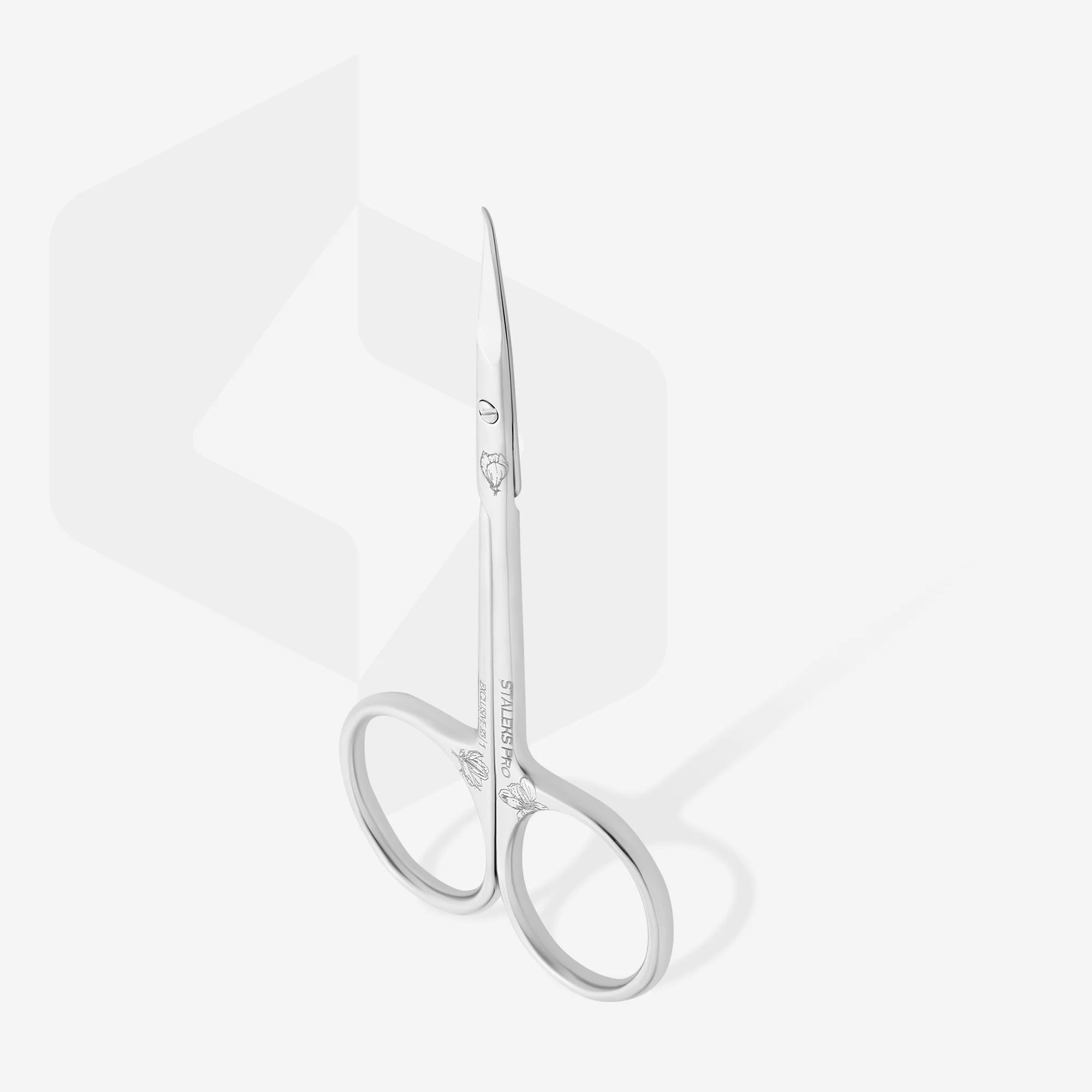 STALEKS Professionelle Nagelhautschere Mit Haken EXCLUSIVE 23 Typ 1 (Magnolia)