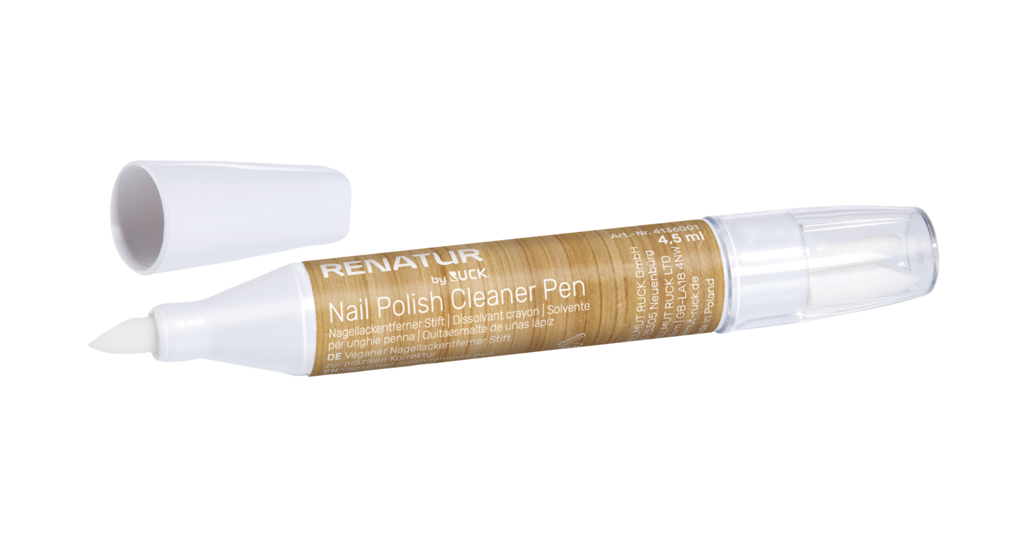 RENATUR by RUCK Nail Polish Cleaner Pen, 4,5 ml, mit 3 Ersatzspitzen