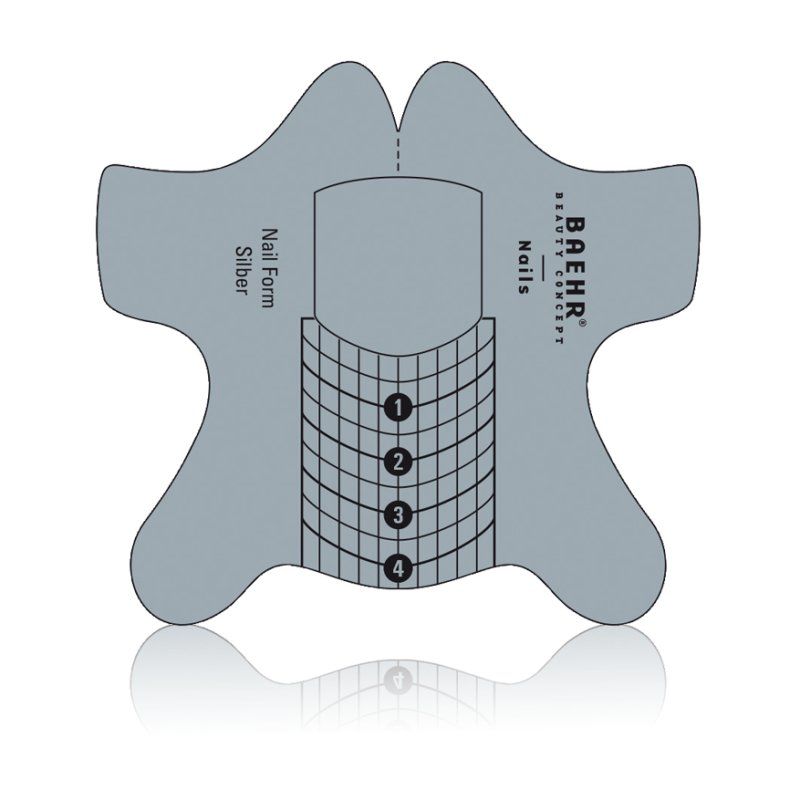 Premium-Schablonen aus Aluminiumpapier, silber, Rolle 500 Stk.