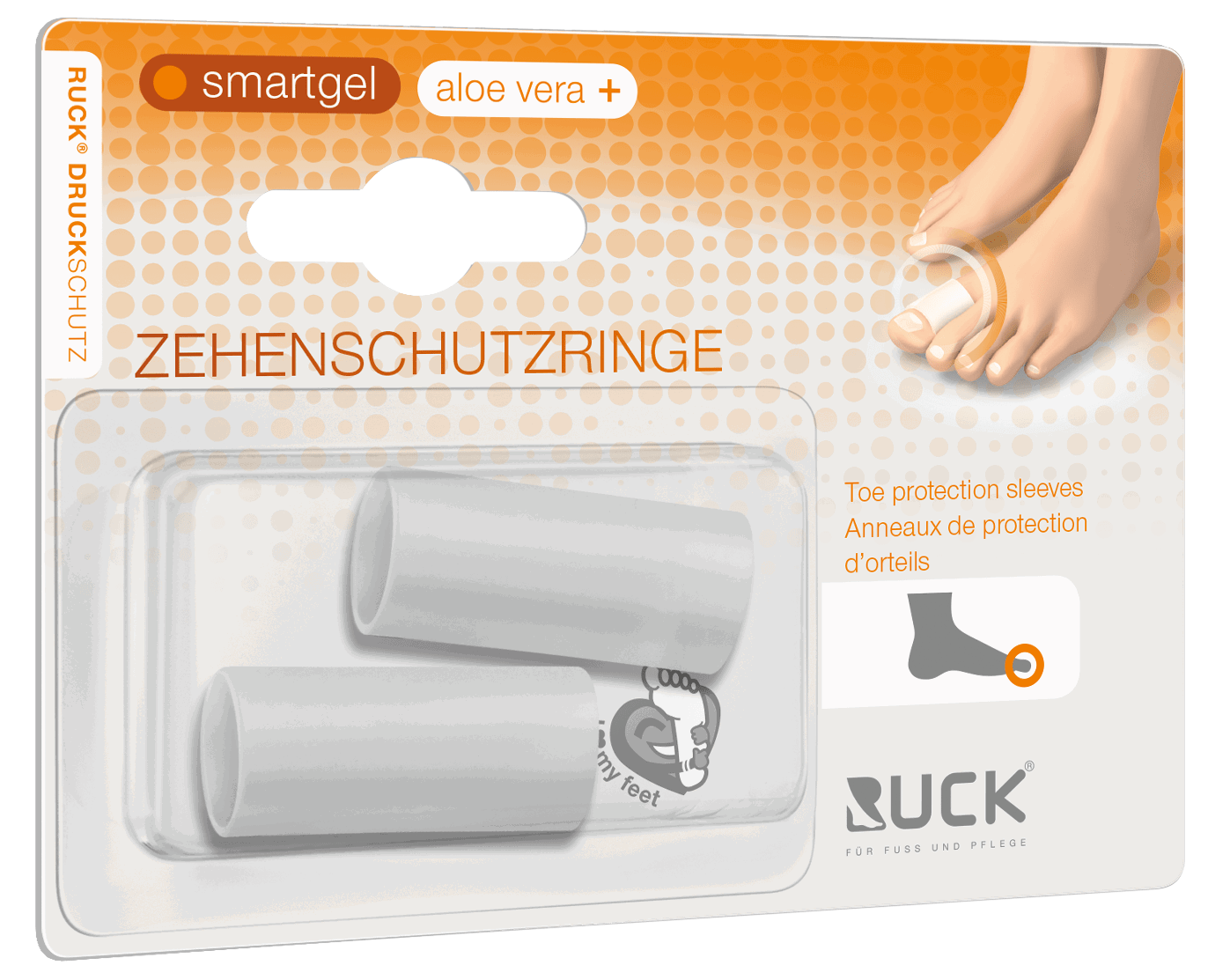 RUCK DRUCKSCHUTZ smartgel Zehenschutzring | groß, Ø 22 mm | 2 Stück RUCK DRUCKSCHUTZ smartgel Zehenschutzring | groß, Ø 22 mm | 2 Stück