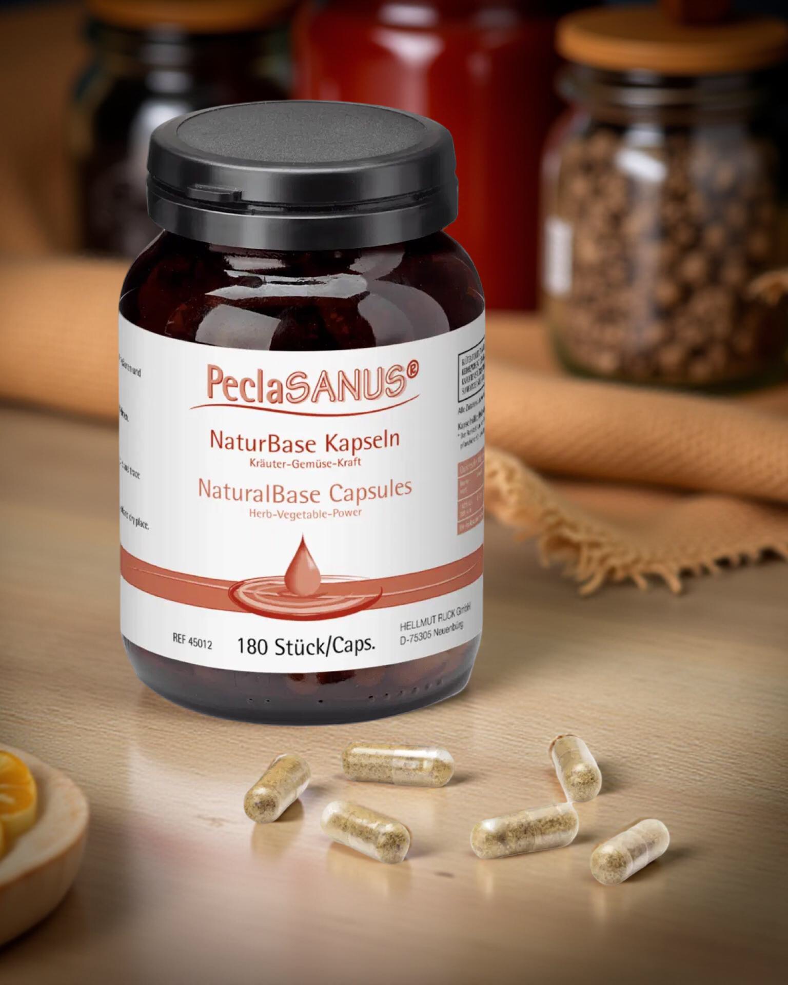PeclaSANUS NaturBase Kapseln, 180 Stück 72 g