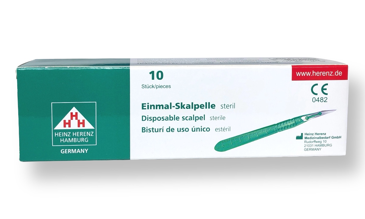 HEINZ HERENZ Einmalskalpelle 10 Stück | Figur 10 HEINZ HERENZ Einmalskalpelle 10 Stück | Figur 10