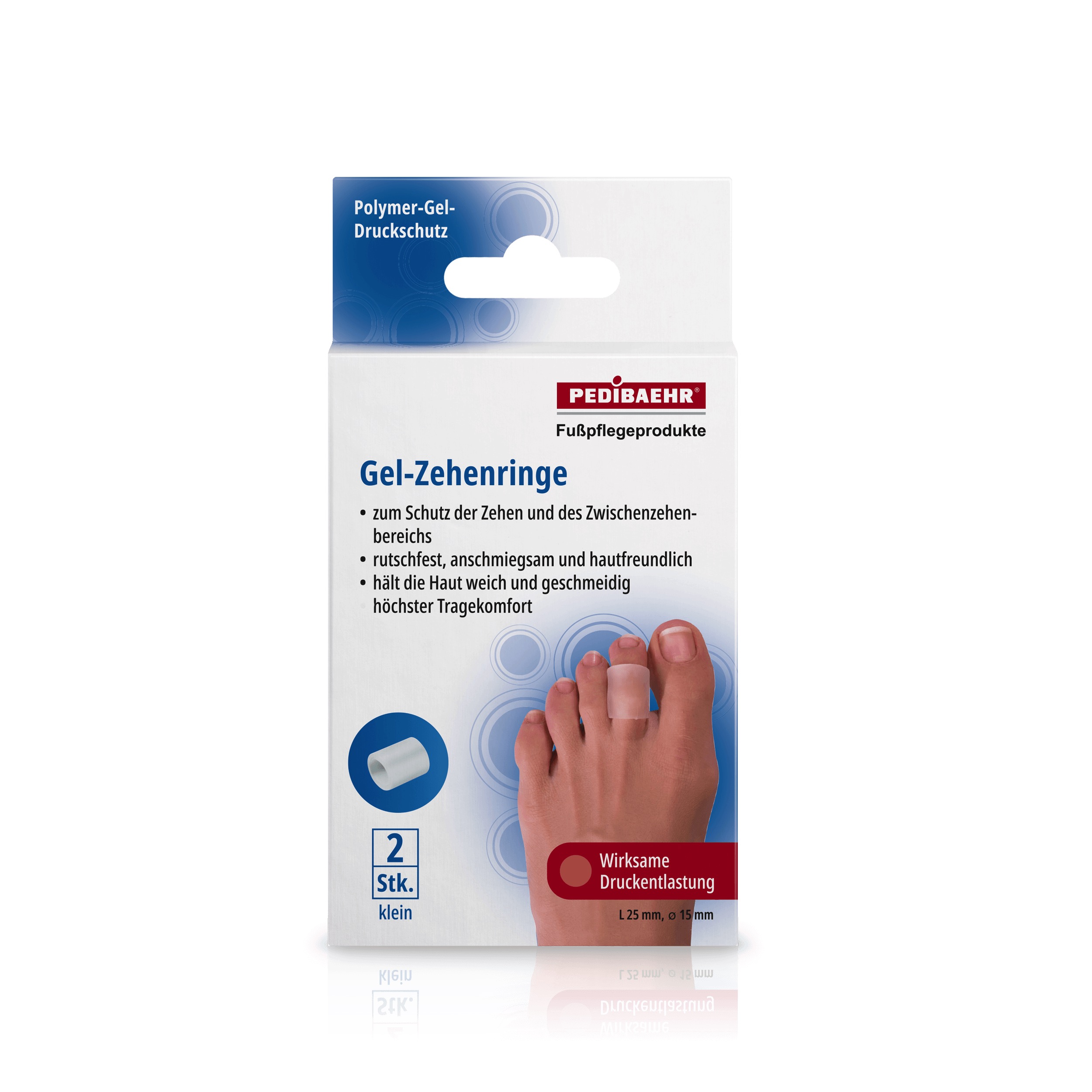 Pedibaehr Gel-Zehenringe klein 2 Stück Pedibaehr Gel-Zehenringe klein 2 Stück