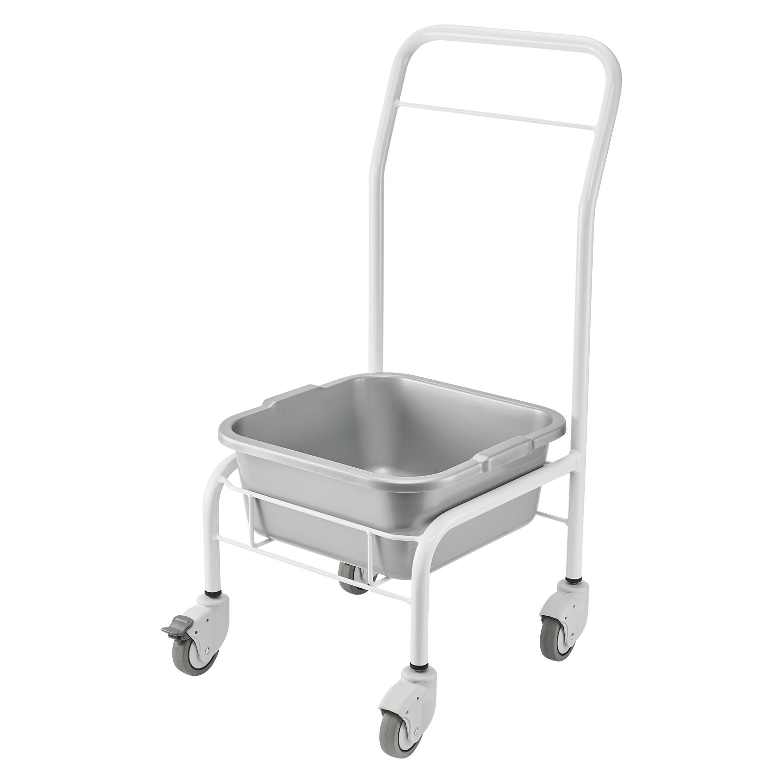 Fahrbare Fußbadewanne weiß