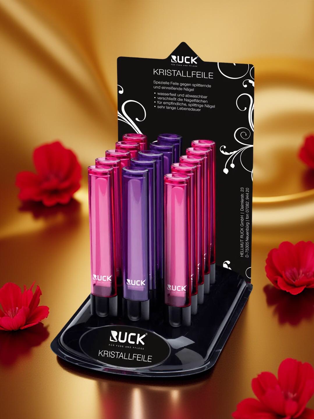 RUCK Kristallfeilen Display 18 Stück