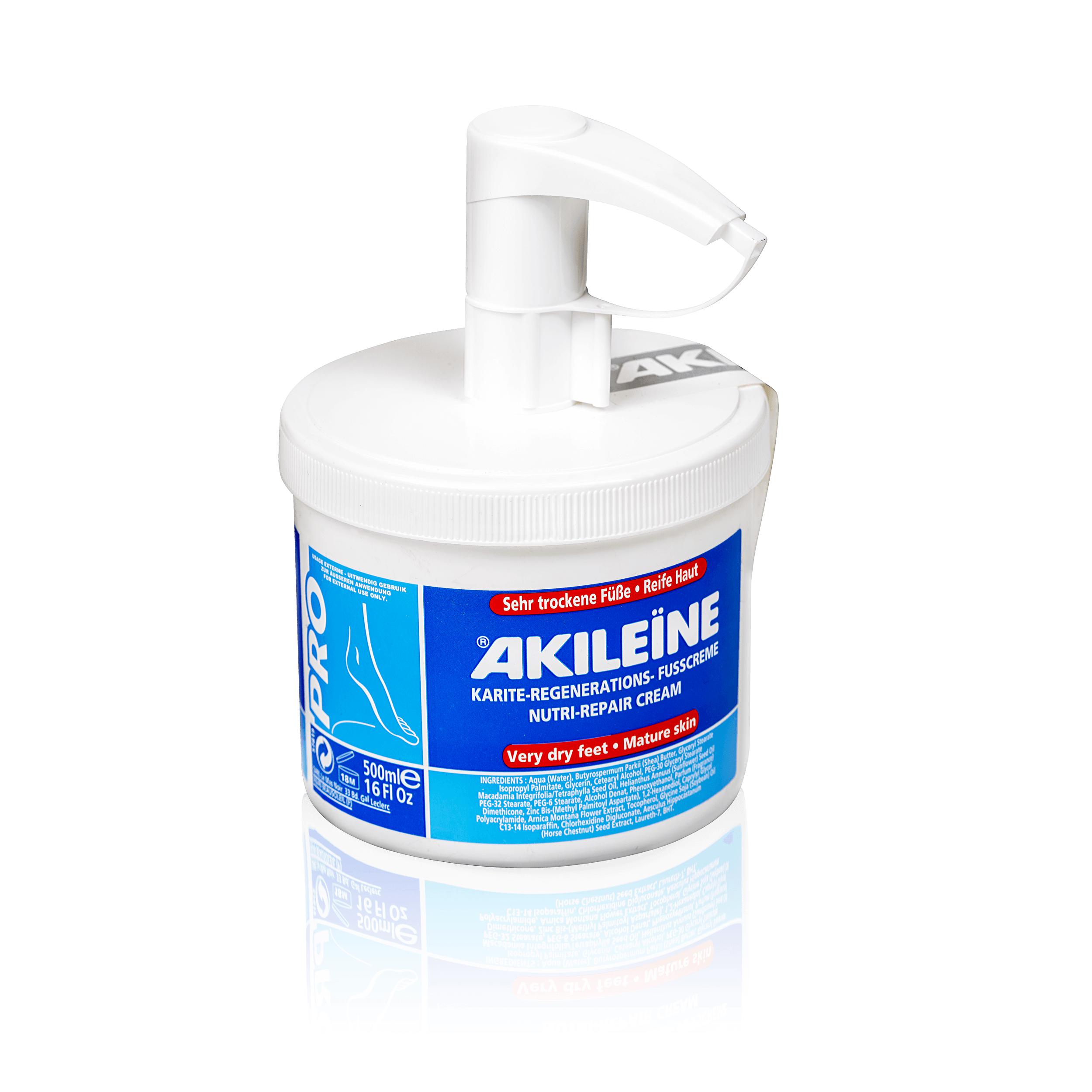 AKILEINE - Nutri-Repair Karité-Regenerations-Fusscreme 500ml (Staffelpreis)