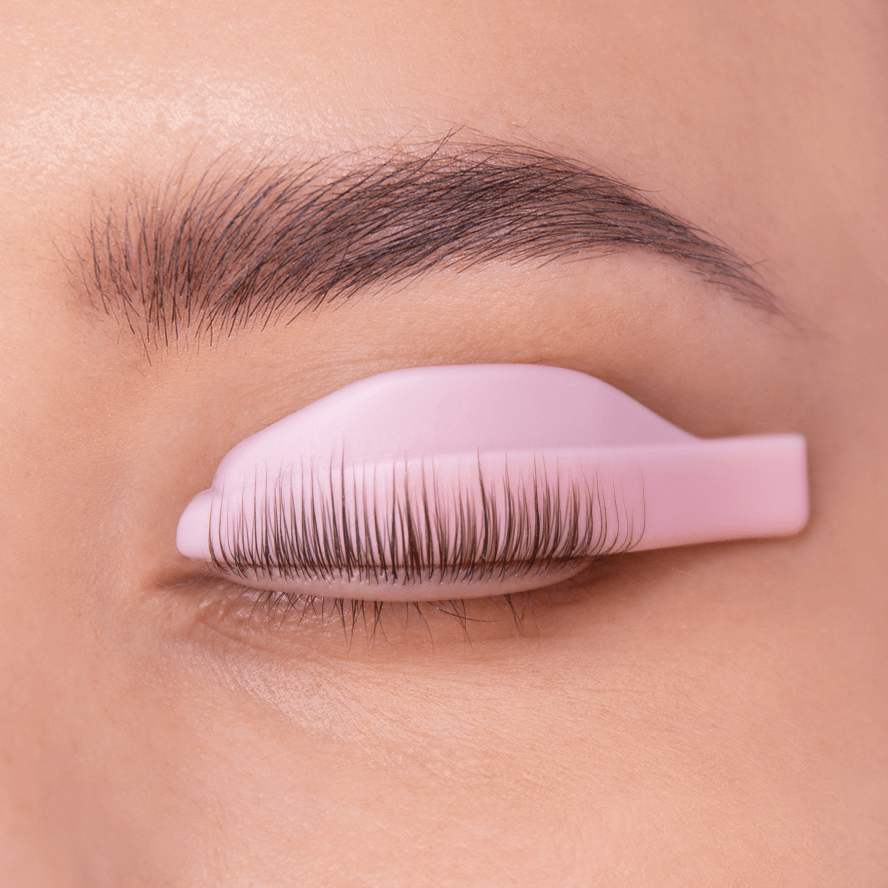 MISS LASHES Selbsthaftende Silikonpads in Rosa - L-Curl 4 Paare Gr. S