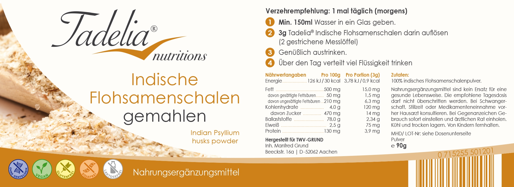 Tadelia® hCG* Stoffwechseldiät | Entschlackungsdiät
