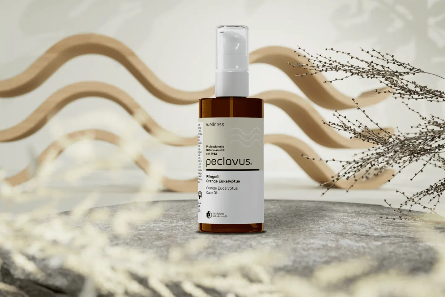 Peclavus wellness Pflegeöl Orange Eukalyptus, 100 ml, Kraft tanken