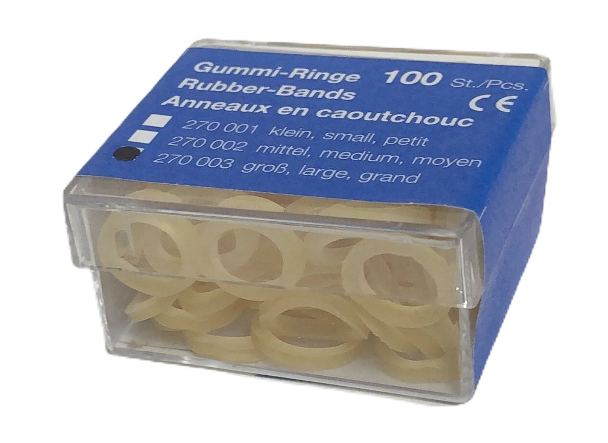 ERKODENT ERKI Gummi-Ringe. Gr. 3. Ø 6.35 mm