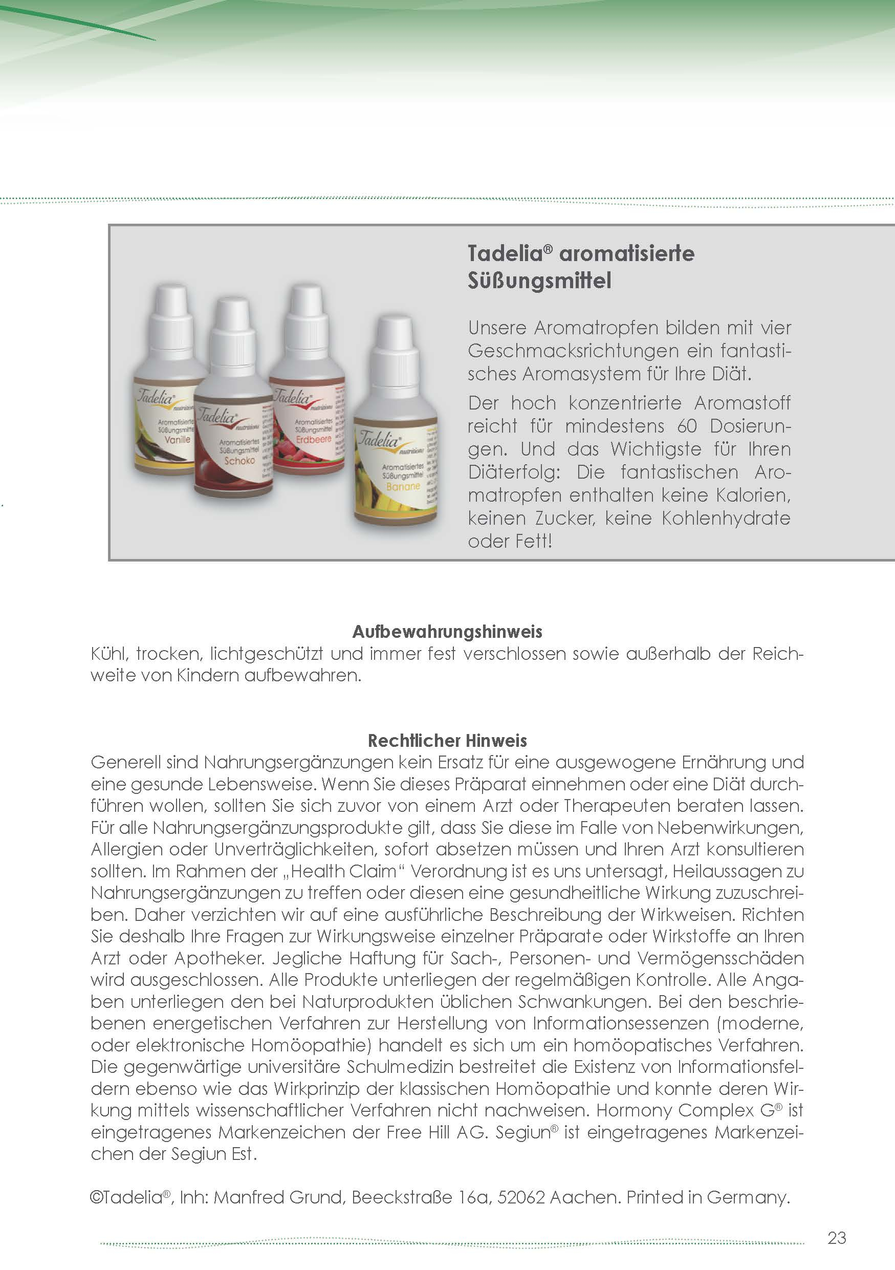 Tadelia® hCG Stoffwechseldiät PAKET 2 | Starterset ohne Hormony Complex G