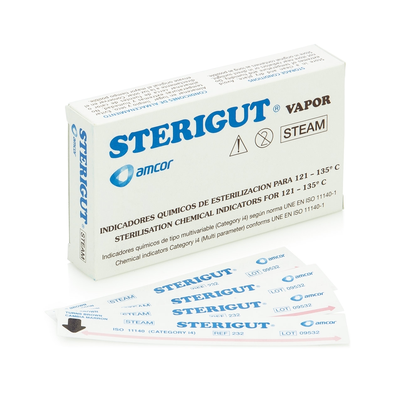 🔴 STERIGUT Teststreifen für Autoklav | 250 Stück
