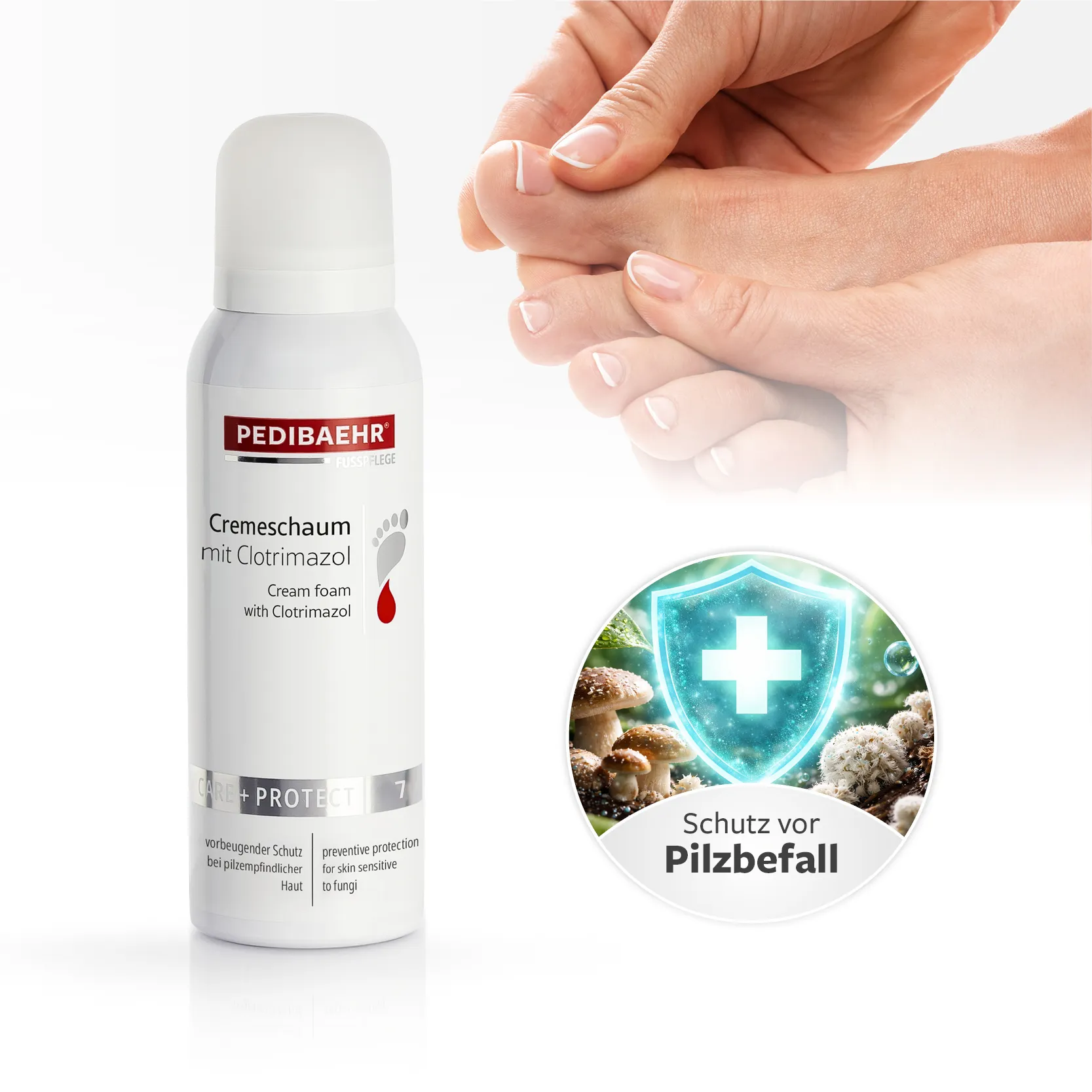 PEDIBAEHR Cremeschaum mit Clotrimazol 125ml