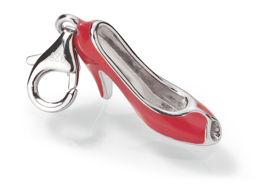 Charm-Anhänger Peeptoe", rot