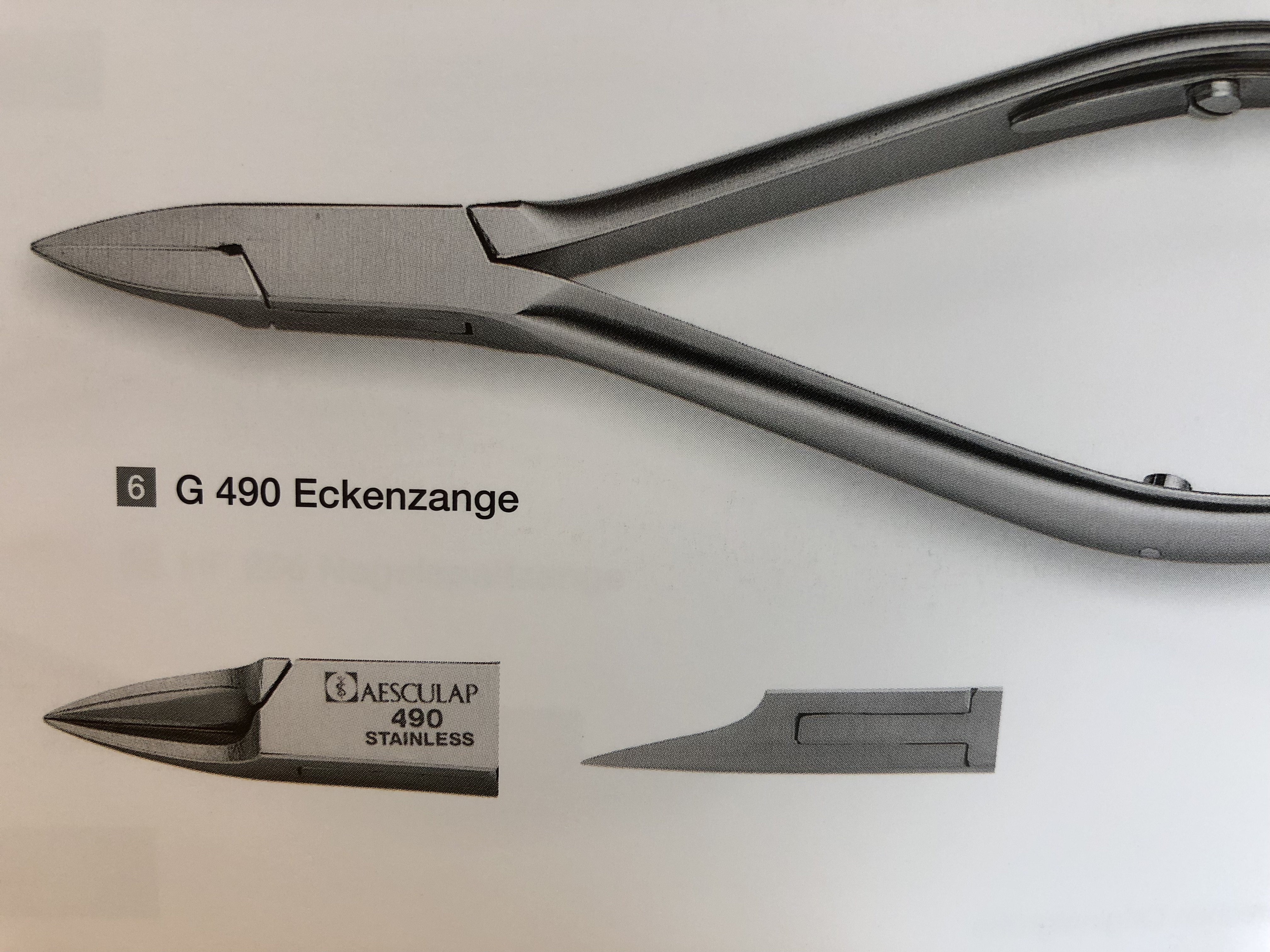 AESCULAP - Eckenzange G 490 (XG 335)
