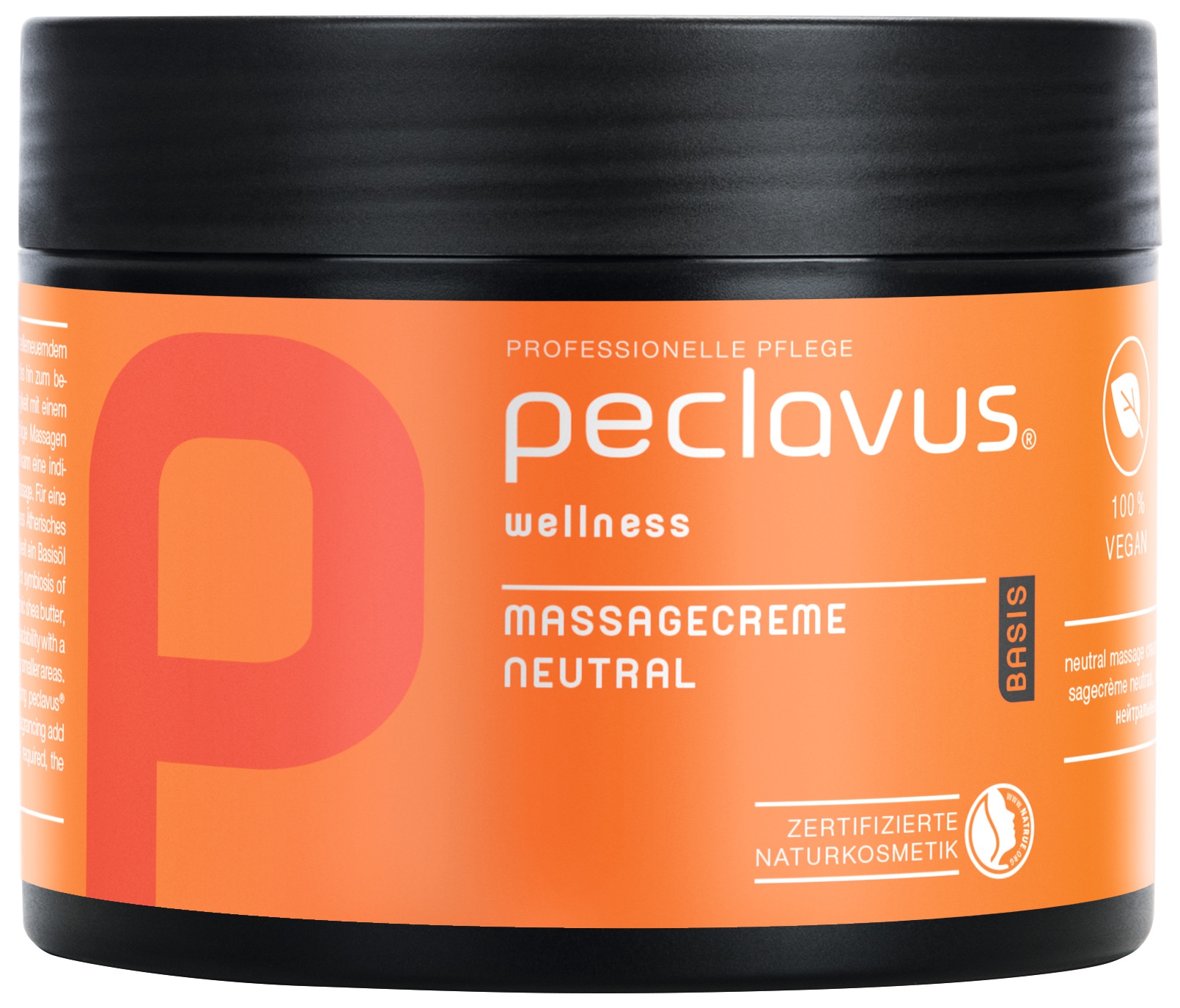 PECLAVUS Massagecreme Neutral 500 ml | Basis