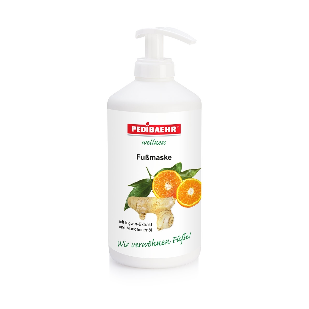 PEDIBAEHR Fußmaske mit Mandarinenöl und Ingwer | 500 ml