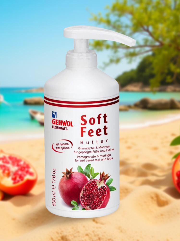 GEHWOL FUSSKRAFT Soft Feet Butter Granatapfel & Moringa | 500 ml