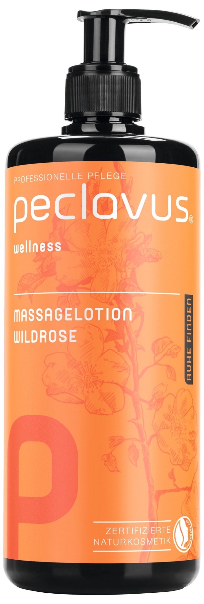 PECLAVUS Massagelotion Wildrose 500 ml | Ruhe finden