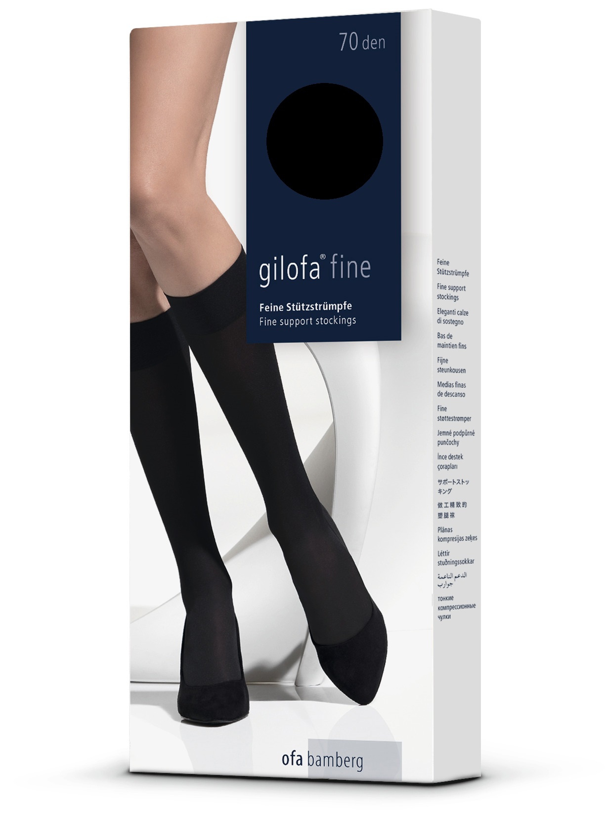 Gilofa Fine Kniestrümpfe schwarzbeere | Größe 35-37 Gilofa Fine Kniestrümpfe schwarzbeere | Größe 35-37