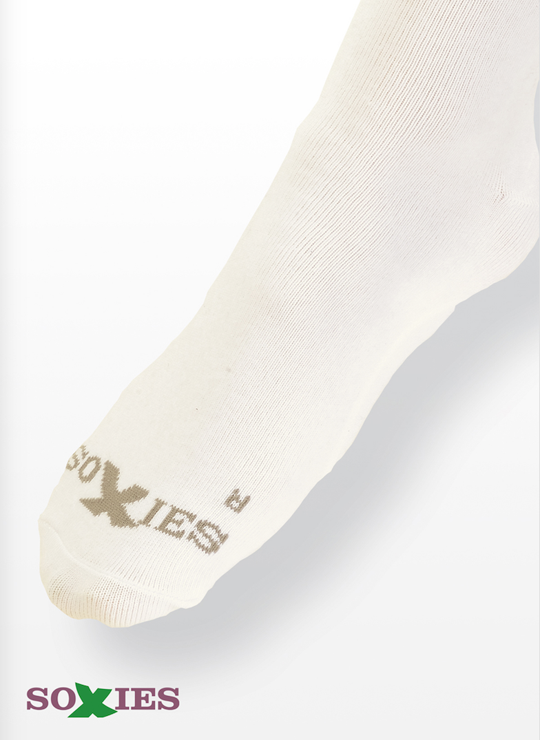 SOXIES - Strümpfe mit Gel-Einlage für die Unterstützung des Fussgewölbes - 1 Paar weiß L SOXIES - Strümpfe mit Gel-Einlage für die Unterstützung des Fussgewölbes - 1 Paar weiß L