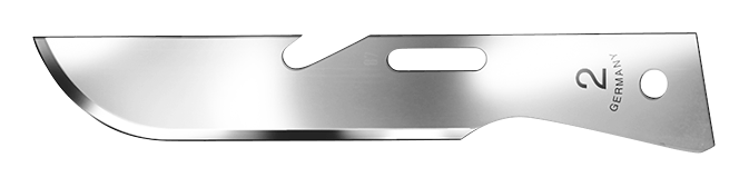 OR-Klingen Fig. 2 sterilverpackt, 10 Stück OR-Klingen Fig. 2 sterilverpackt, 10 Stück