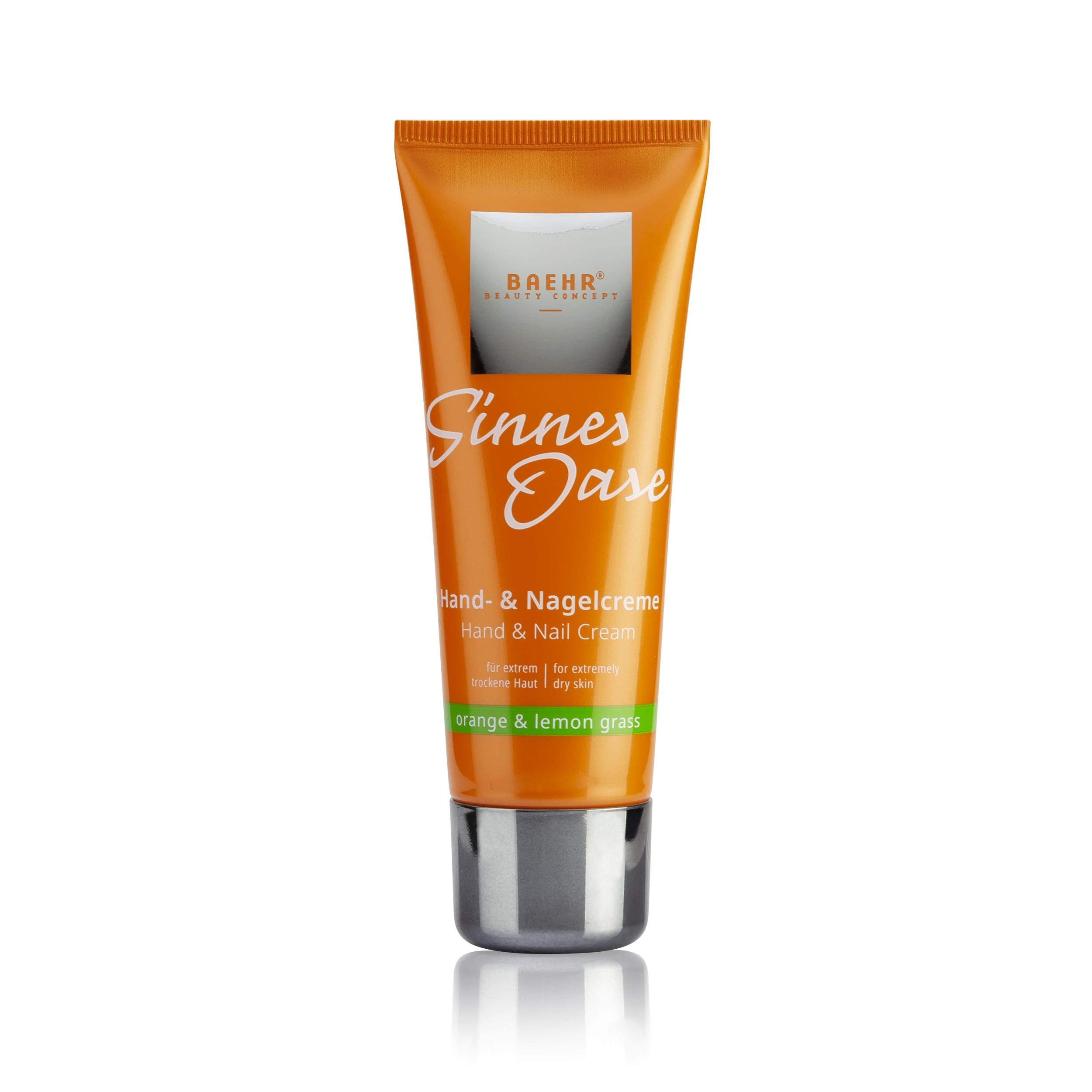 🔴 BAEHR BEAUTY CONCEPT Sinnes Oase Hand- und  Nagelcreme Orange-Lemongrass 75 ml 🔴 BAEHR BEAUTY CONCEPT Sinnes Oase Hand- und  Nagelcreme Orange-Lemongrass 75 ml