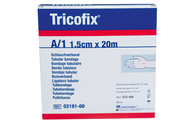 Tricofix Schlauchverband zur Orthesenherstellung Baumwolle A1 Ø 15 mm 20 m Tricofix Schlauchverband zur Orthesenherstellung Baumwolle A1 Ø 15 mm 20 m
