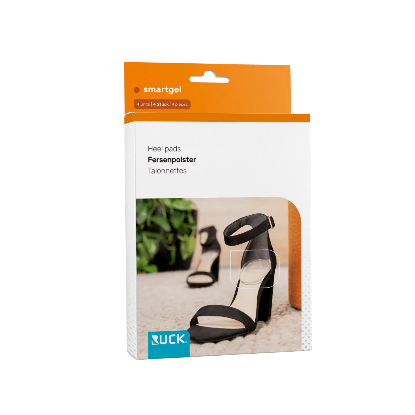 RUCK smartgel Fersenpolster, Einheitsgröße, 4 Stück