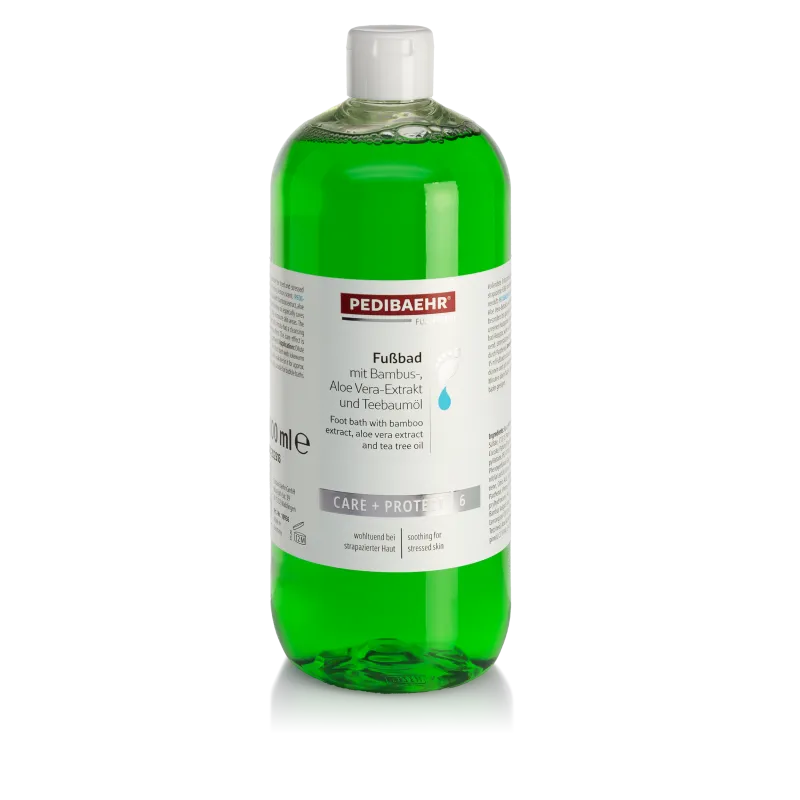 PEDIBAEHR Fußbad mit Bambus, AloeVera-Extrakt und Teebaumöl 1000 ml