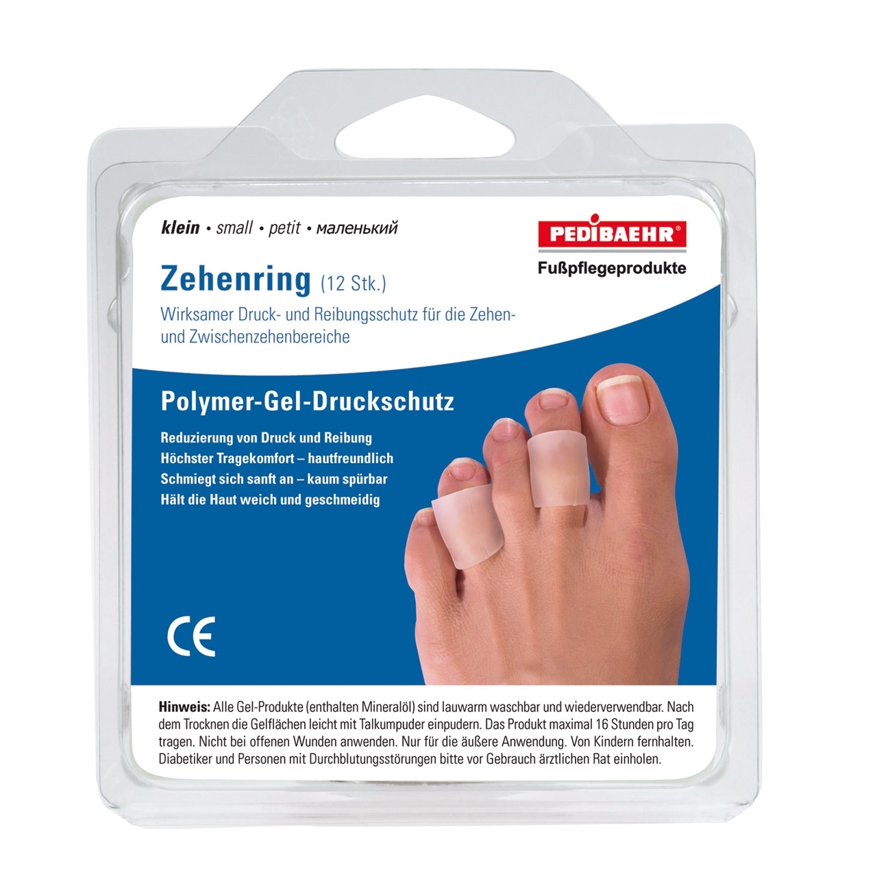 Pedibaehr Gel-Zehenringe klein 12 Stück Pedibaehr Gel-Zehenringe klein 12 Stück