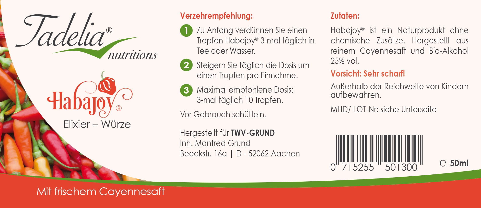 Tadelia® hCG* Stoffwechseldiät | Basisversorgung für Stabilisierungsphase mit Habajoy