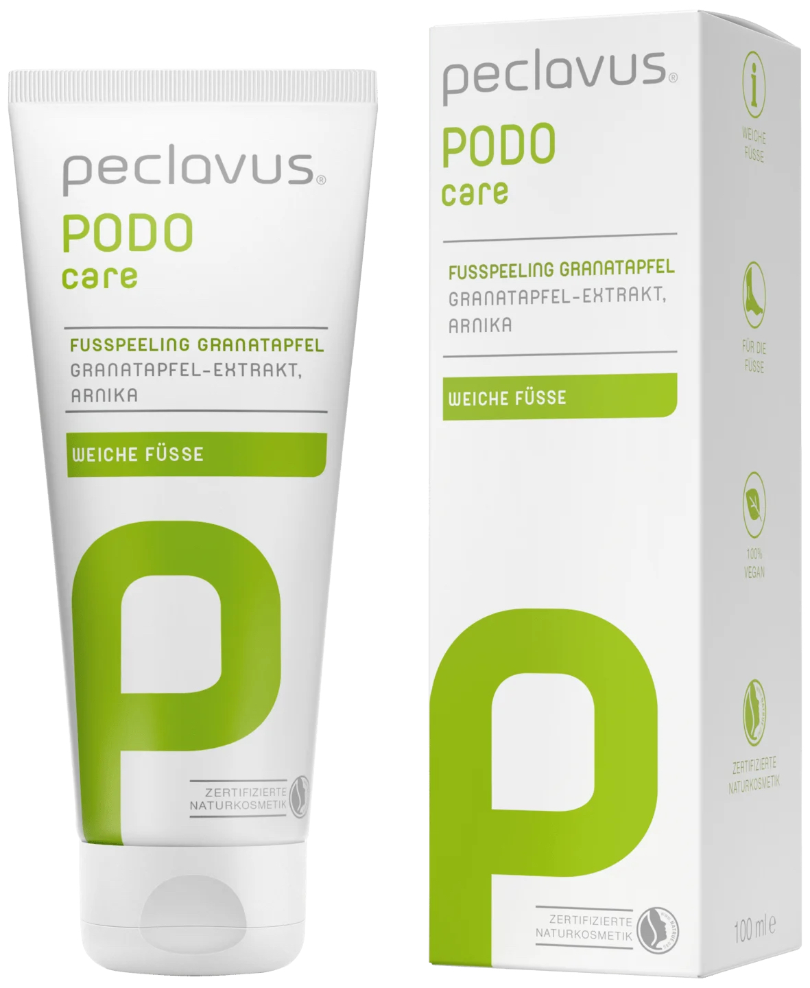 Peclavus Podocare Fußpeeling Granatapfel 100 ml (Staffelpreis)