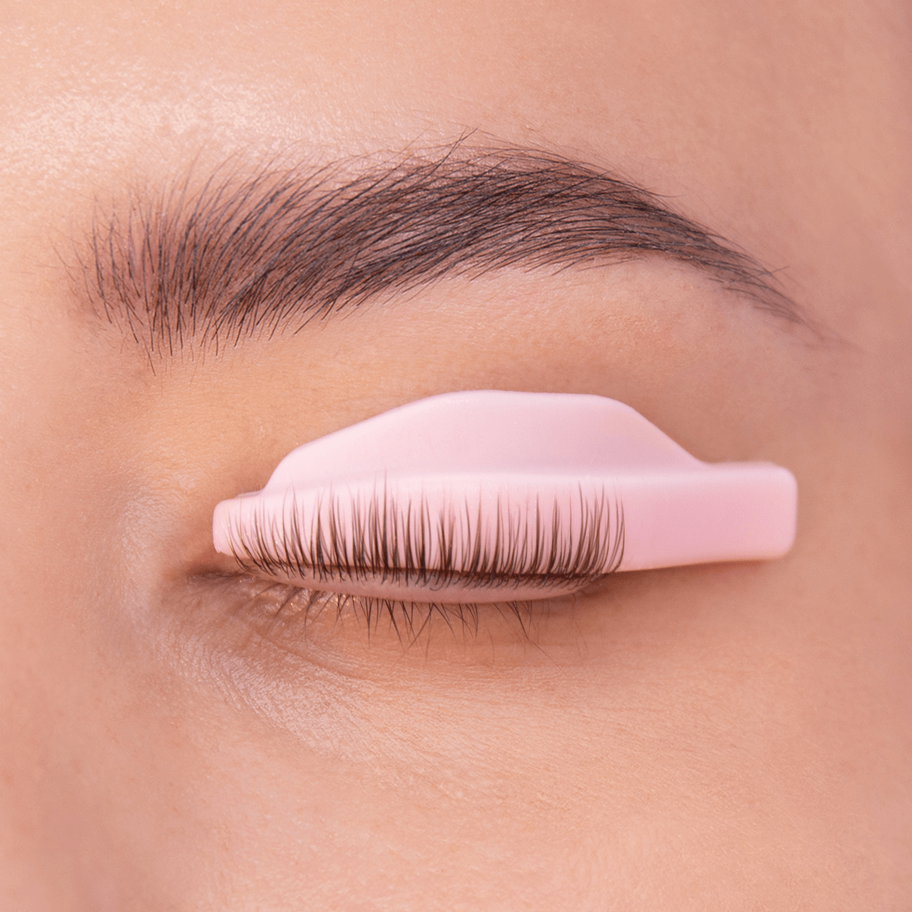 MISS LASHES Selbsthaftende Silikonpads in Rosa - L-Curl 4 Paare Gr. L
