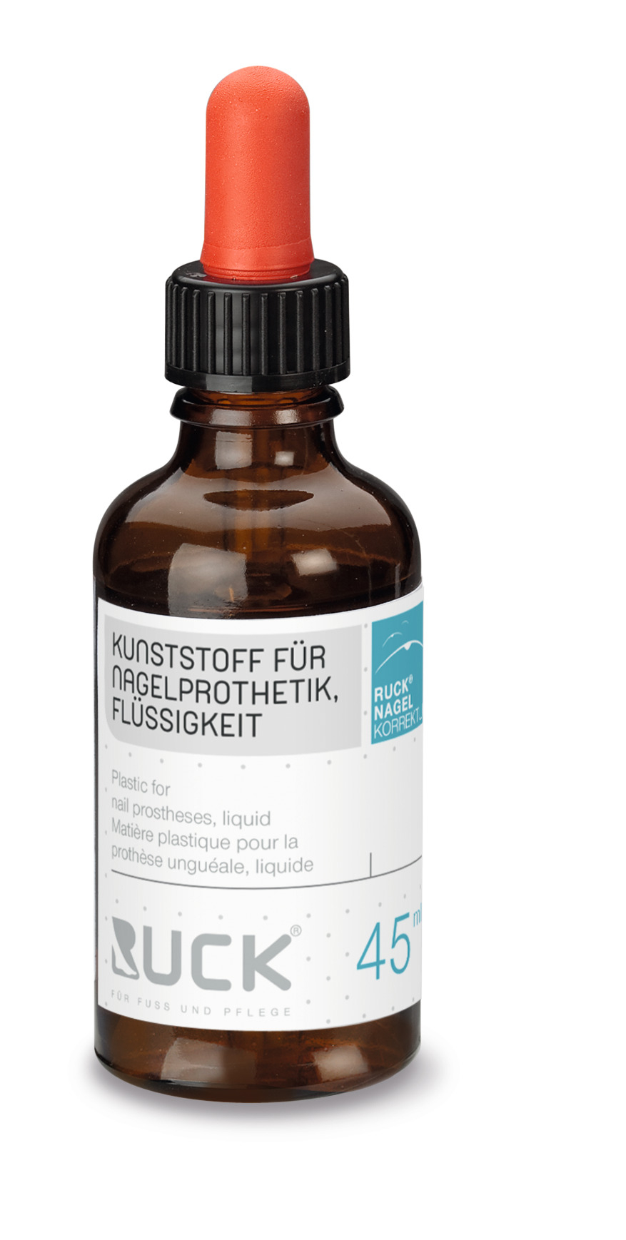 RUCK NAGELKORREKTUR Kunststoff für die Nagelprothetik | Flüssigkeit 45 ml