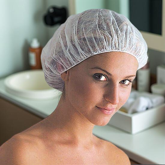 Einweg-Kopfhauben standard, weiß | 100 Stück