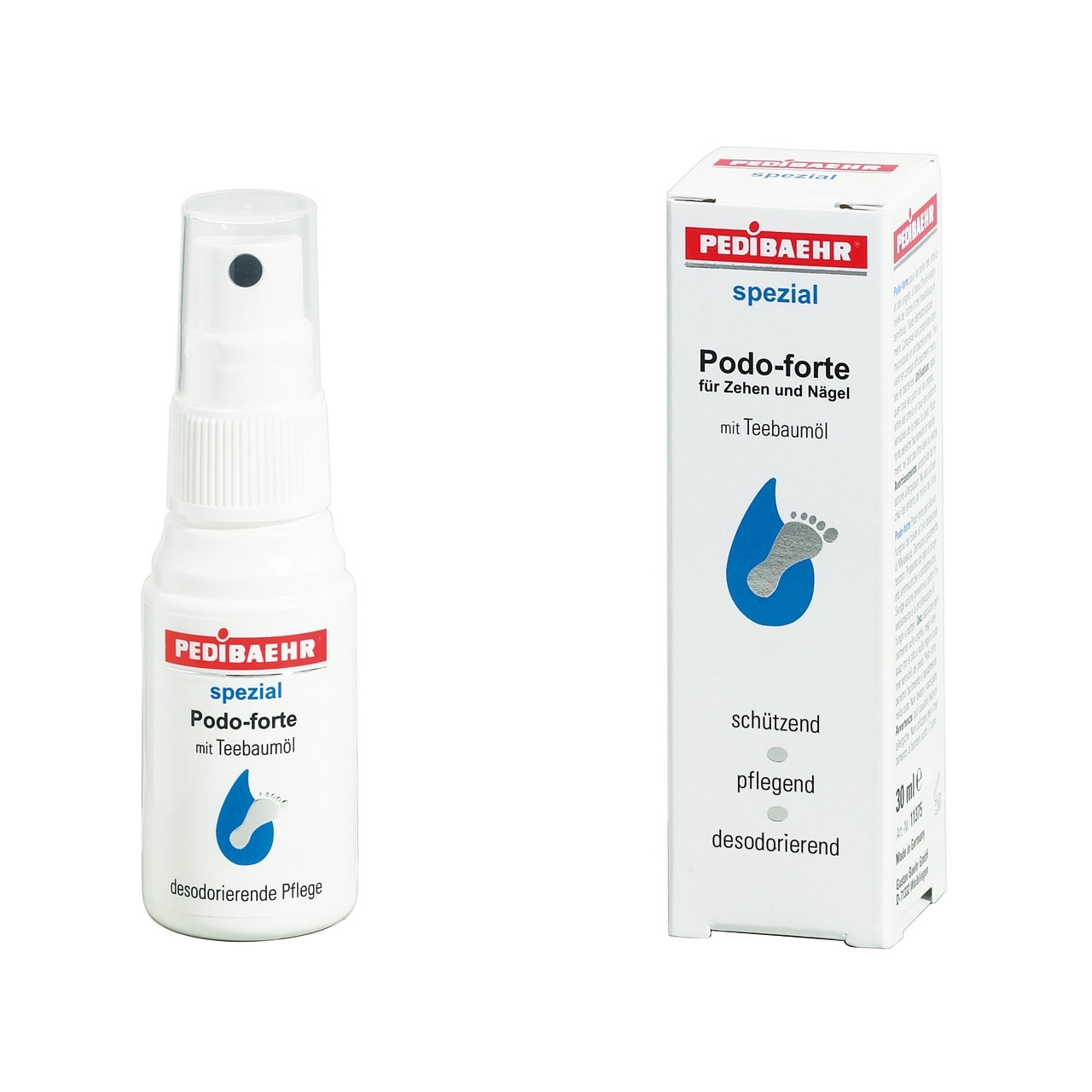 PEDIBAEHR Podo-forte mit Teebaumöl 30 ml | SPRÜHKOPF