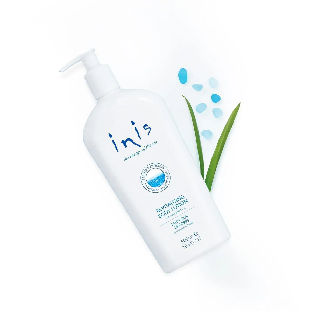 Inis Revitalisierende Bodylotion im großen Pumpspender 500 ml