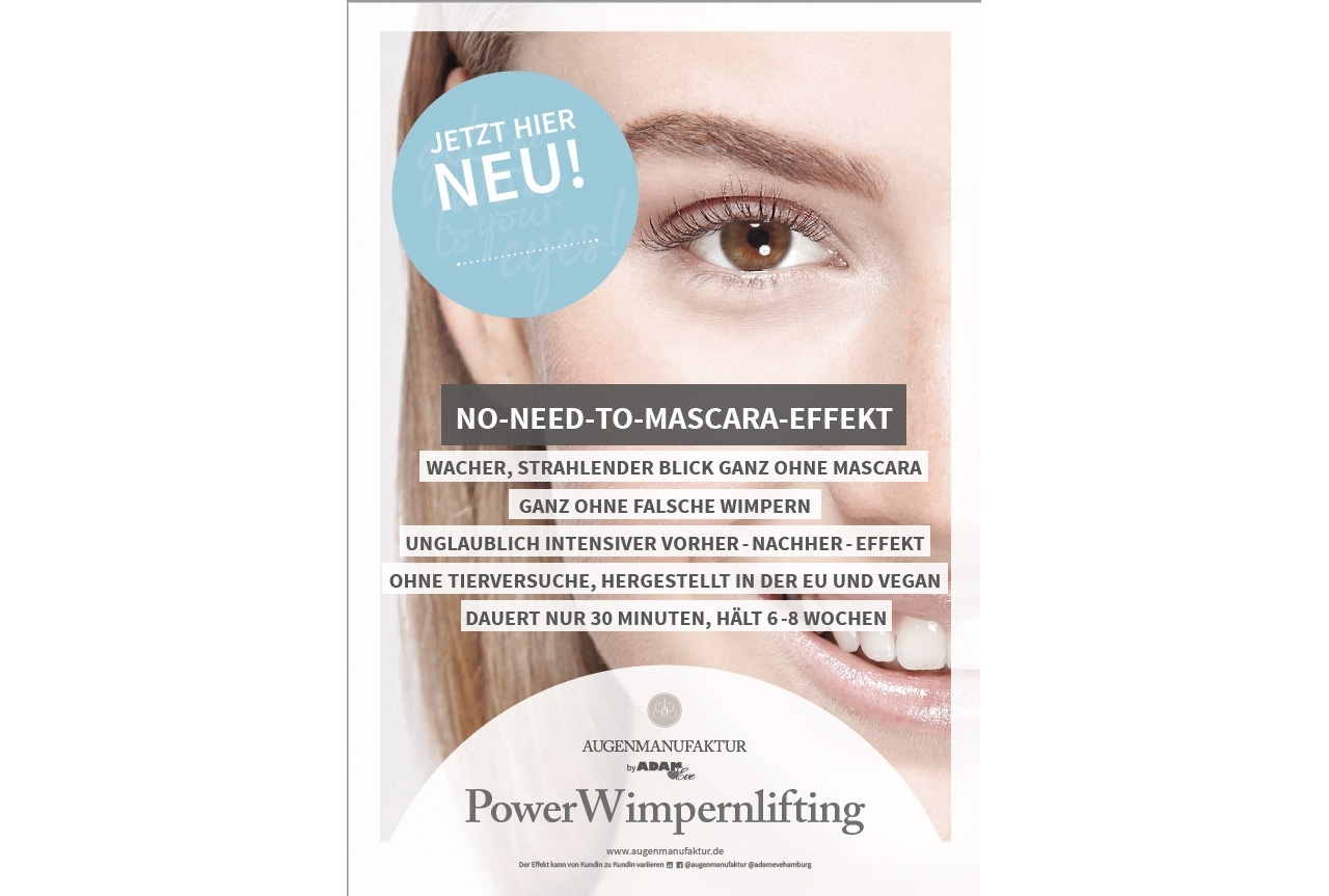 AUGENMANUFAKTUR - Wimpernlifting Poster A1