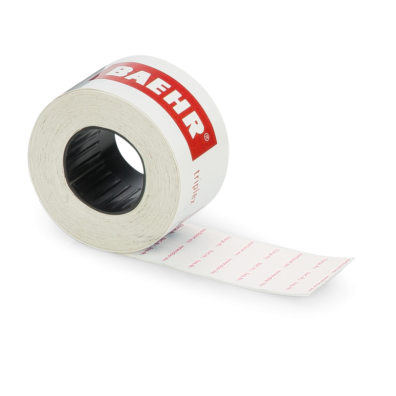 Ersatz-Etiketten (triplex) zu BAEHR Auszeichnungsgerät Rolle mit 500 Stk.