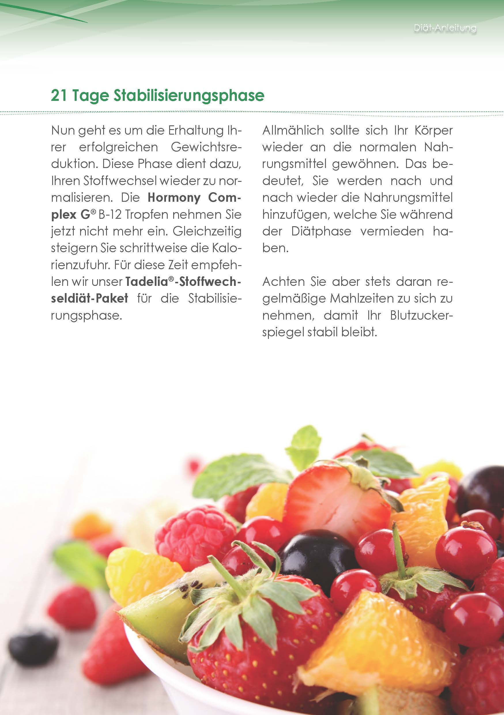 Tadelia® hCG Stoffwechseldiät PAKET 2 | Starterset ohne Hormony Complex G