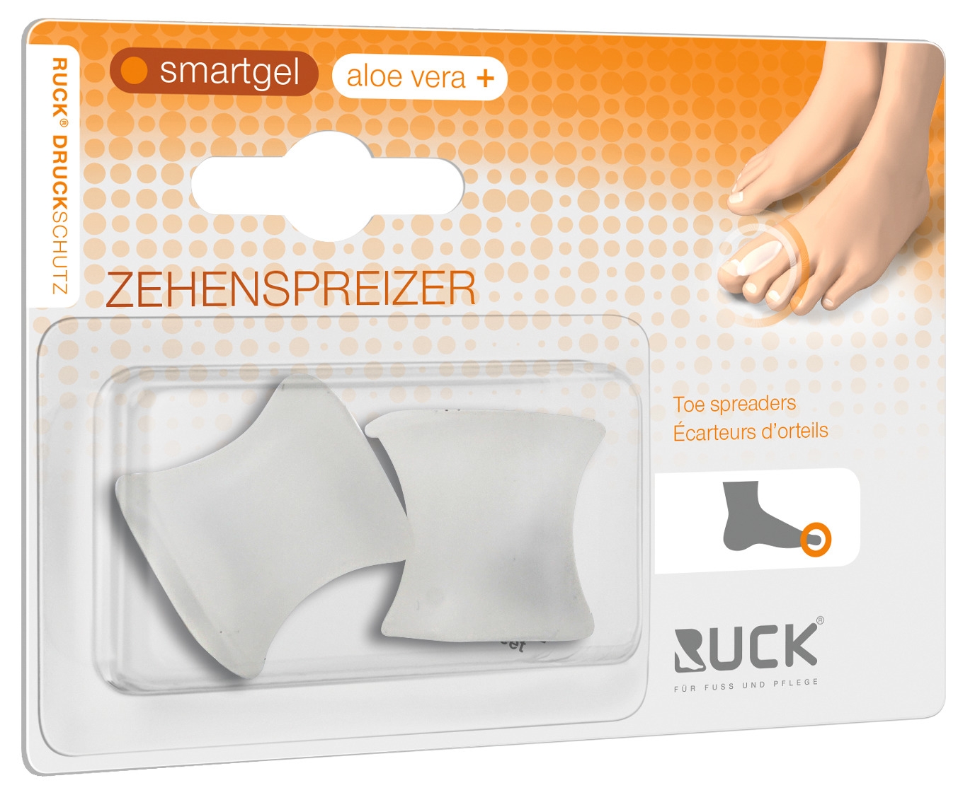 RUCK DRUCKSCHUTZ smartgel Zehenspreizer groß 2 Stück