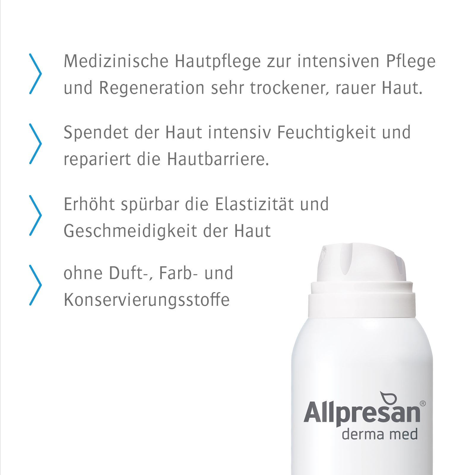 Allpresan Derma med Repair Schaum-Creme HYDRO INTENSIVPFLEGE, 200 ml