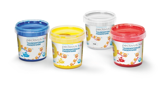 Peclavus kids Fingerfarben in 4 Farben