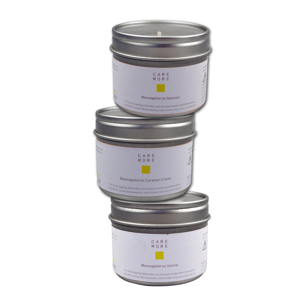 CARE MORE Massagekerze 50 ml Caramel-Creme